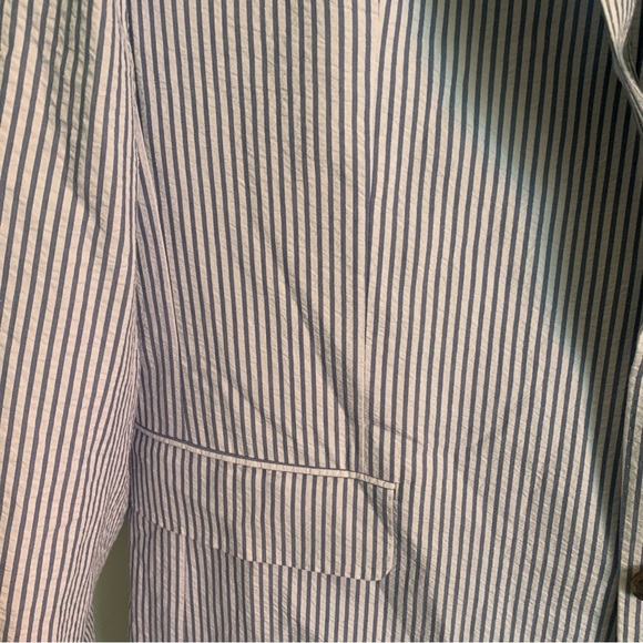 J.Crew Mens Thompson Seersucker Pinstripe Blazer - Picture 6 of 14